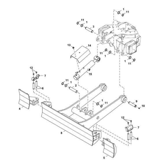 Blade Assembly for BobCat E17Z