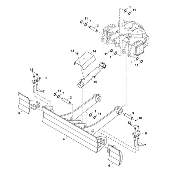 Blade Assembly for BobCat E17Z