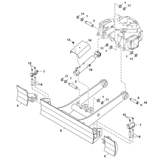 Blade Assembly for BobCat E17Z