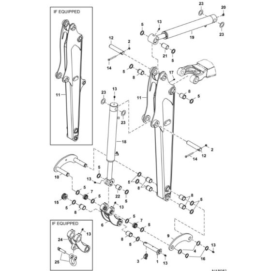 Arm Assembly for BobCat E19