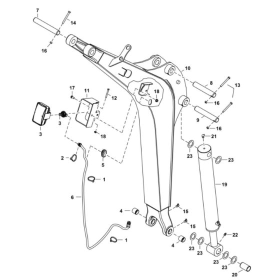 Boom Assembly for BobCat E19