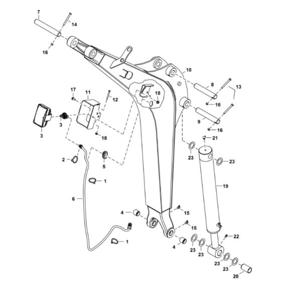 Boom Assembly for BobCat E19