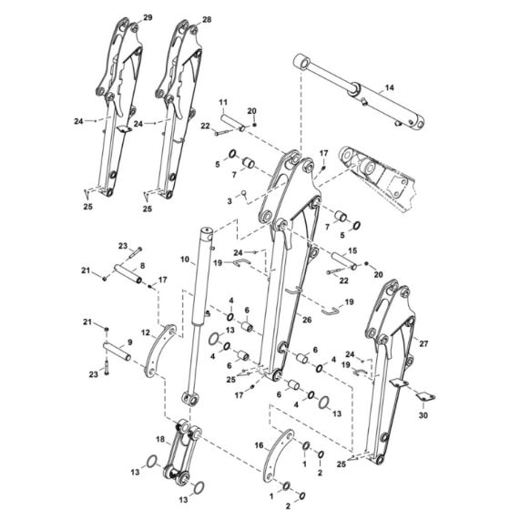 Arm Assembly for BobCat E25