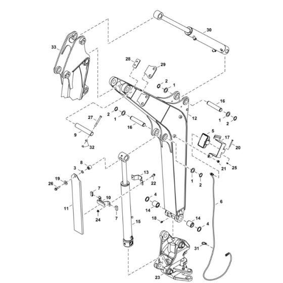 Boom Assembly for BobCat E25