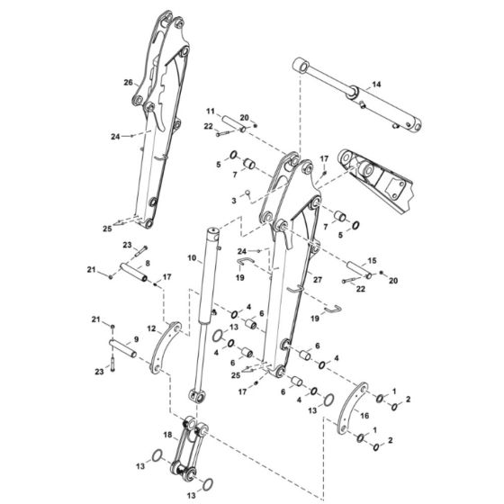 Arm Assembly for BobCat E26