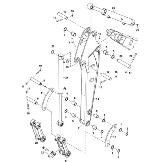 Arm Assembly for BobCat E26