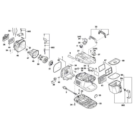 Vacuum Cleaner Assembly for Bosch