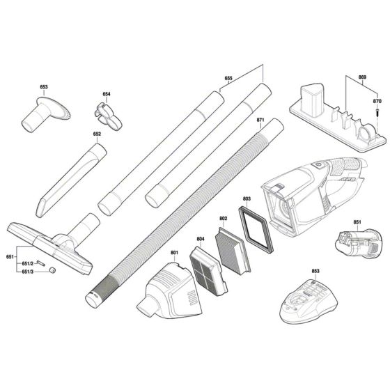 Bosch EasyVac 12 Assembly