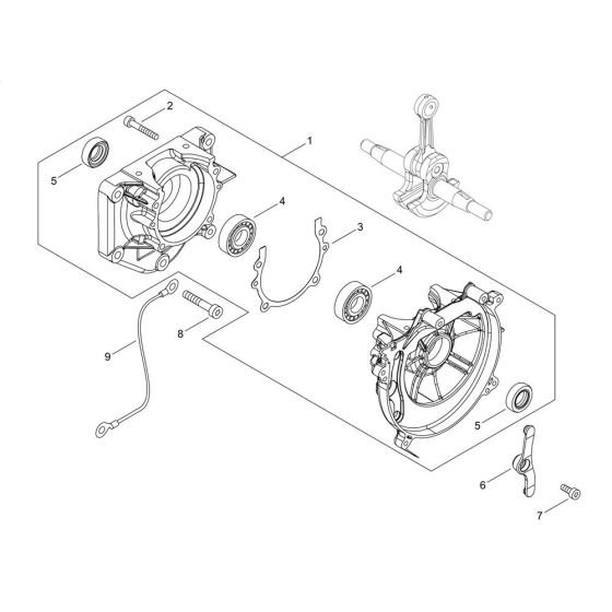 Crankcase for Shindaiwa EB770