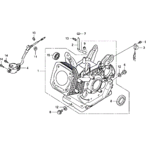 Cylinder Crankcase for Honda EC5000