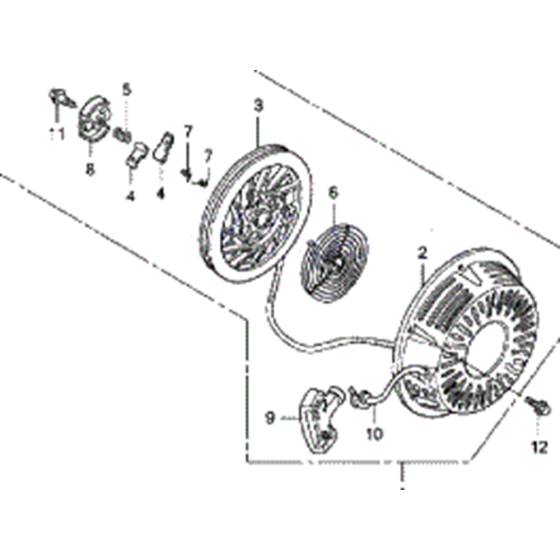 Recoil Starter for Honda EC5000