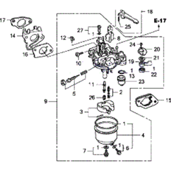 Carburettor Assembly for Honda