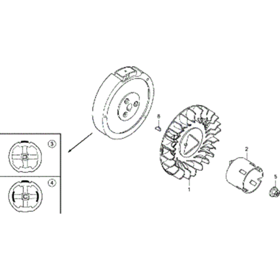 Flywheel Assembly for Honda