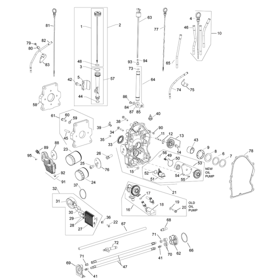 Lubrication for Kohler ECH630