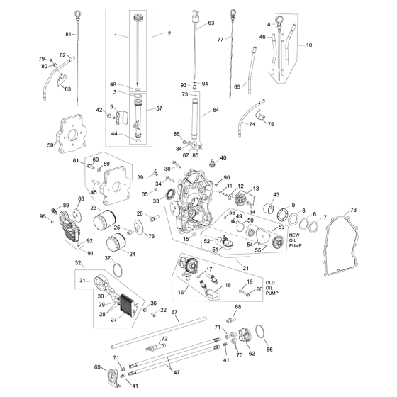 Lubrication for Kohler ECH740