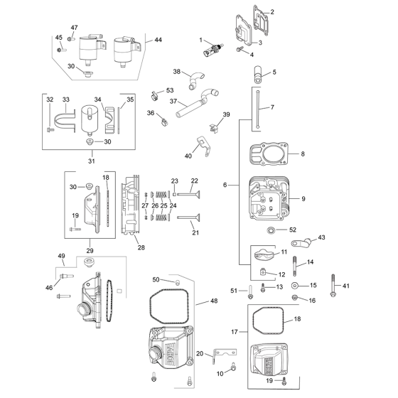 Cylinder Head & Breather
