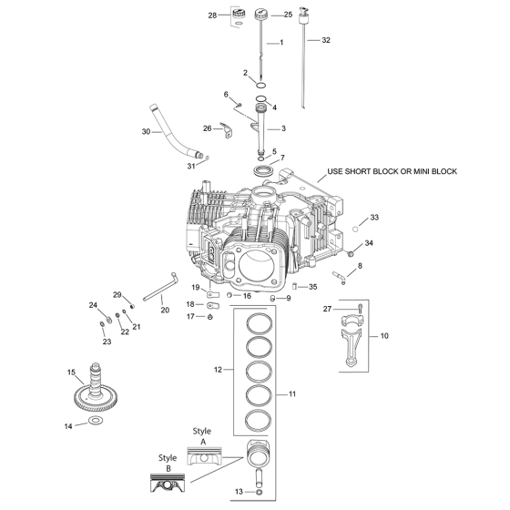 Crankcase for Kohler Engines