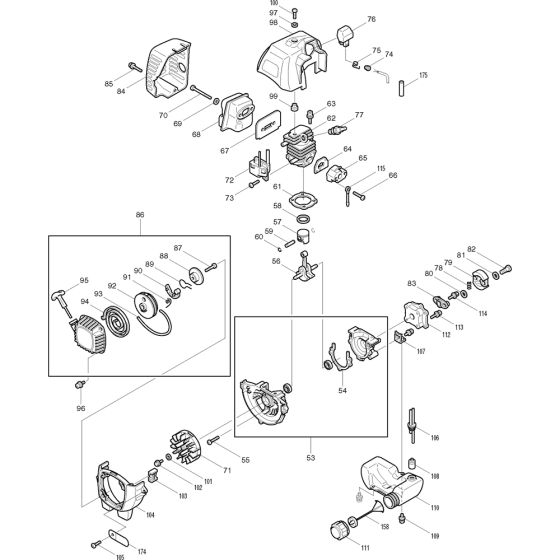 Starter, Cylinder & Piston Assembly