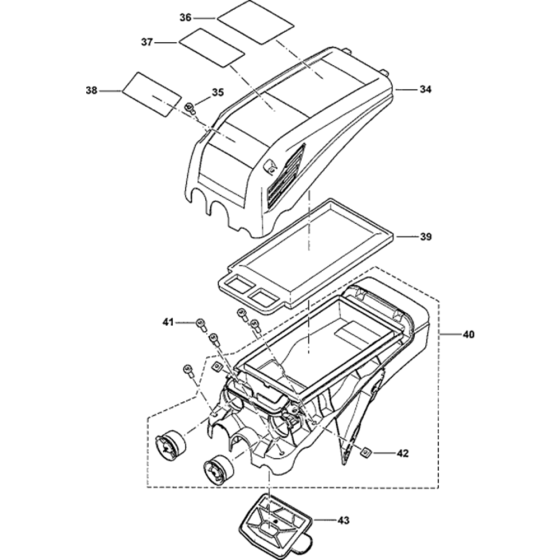Hood, Air Filter for Makita EK6100