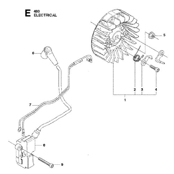Electrical Assembly For Husqvarna 461 Chainsaw