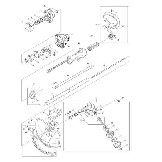 Makita EM4350LH Assembly
