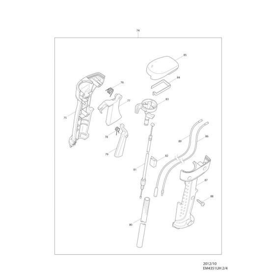 Makita EM4351UH Handle