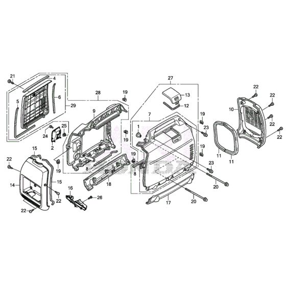 Honda EU22i Generator Covers