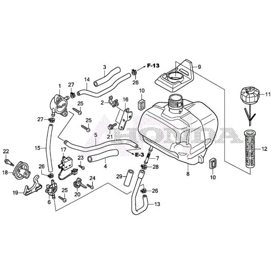 Fuel Tank for Honda EU22i