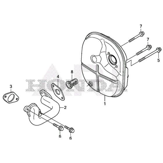 Muffler for Honda EU22i