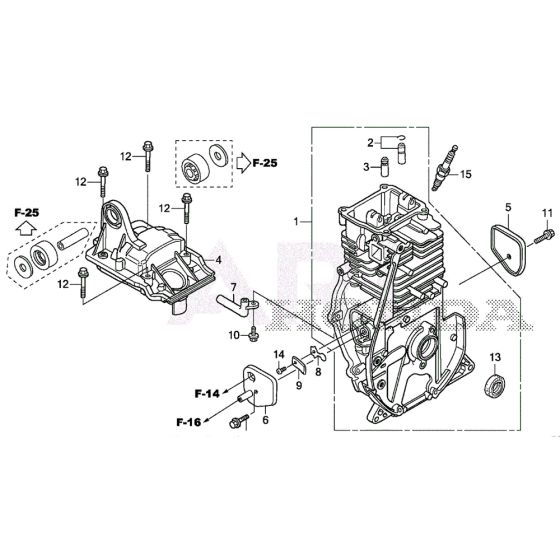 Cylinder Barrel for Honda EU22i