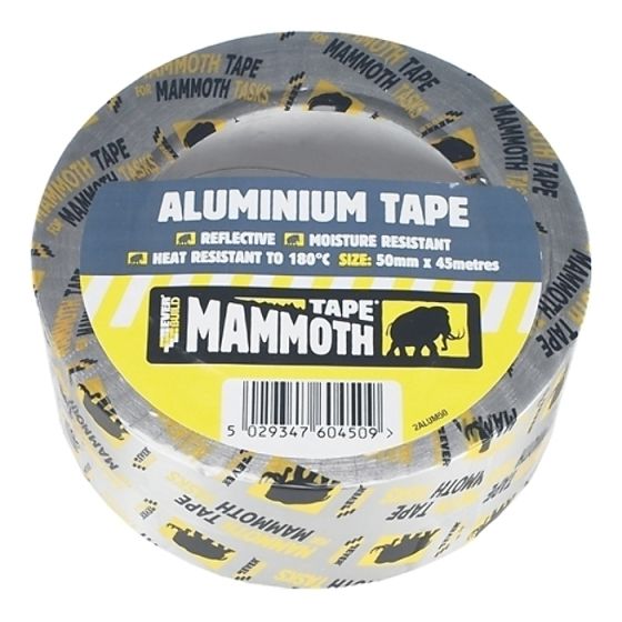 Aluminium Tape 50mm x 45m by Everbuild - 2ALUM50