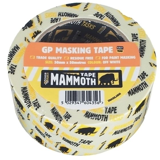Retail Masking Tape 75mm x 50m by Everbuild - 2MASKLAB75