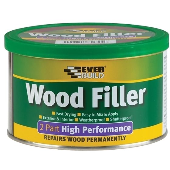 Wood Filler High Performance 2 Part Medium Stainable 500g by Everbuild - 2PMED05