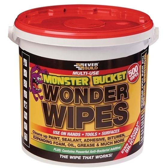 Monster Wonder Wipes Tub of 500 by Everbuild - MONSTERW