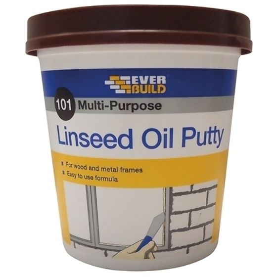 Multi Purpose Linseed Oil Putty 101 Brown 1kg by Everbuild - MPBN1