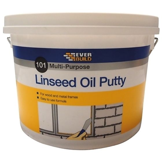 Multi Purpose Linseed Oil Putty 101 Natural 5kg by Everbuild - MPN5