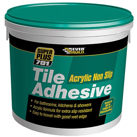 Non Slip Tile Adhesive 5 Litre by Everbuild - NS05