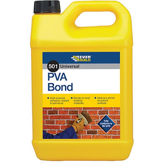 Universal PVA Bond 501 5 Litre by Everbuild - PVA5L
