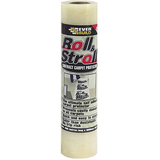 Roll & Stroll Carpet 600mm x 100m by Everbuild - ROLLCON100