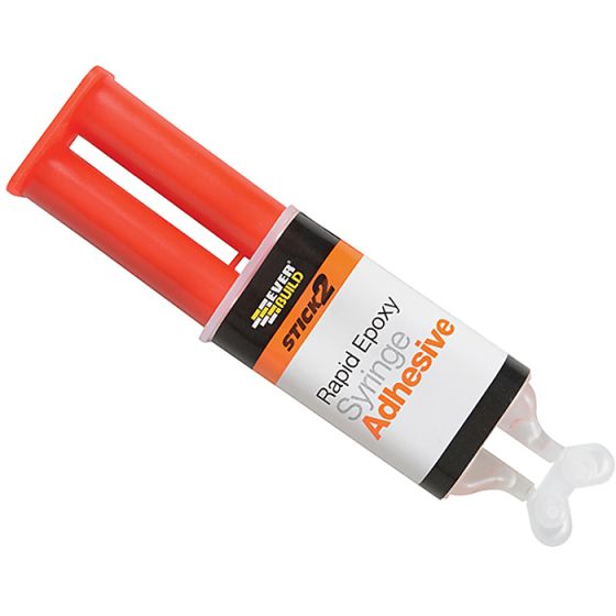 Stick 2 Rapid Epoxy Syringe 24ml by Everbuild - S2RAPEX24