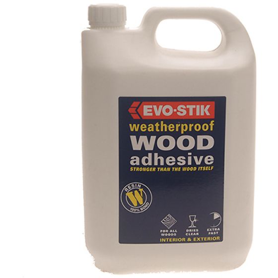 718418 Weatherproof Wood Adhesive 5 Litre by Evo-Stik - 30813225