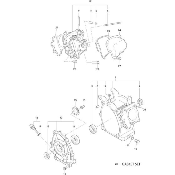 Crankcase Assembly for EX16