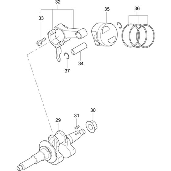 Crankshaft Assembly for EX16
