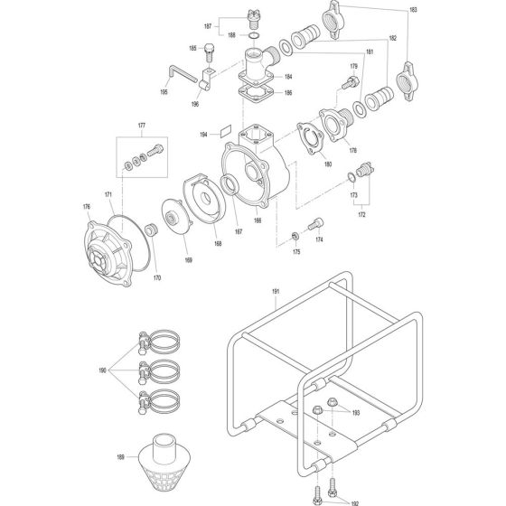 Makita EW2051H Assembly