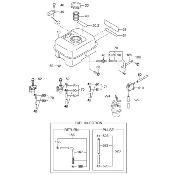 Fuel Lubricant Assembly