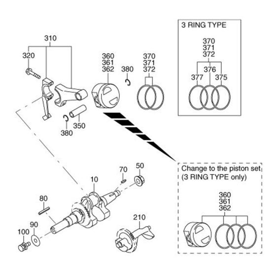 Crankshaft, Piston Assembly