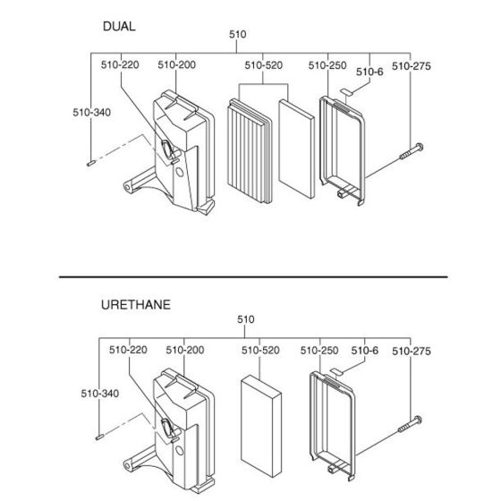 Intake, Exhaust Assembly