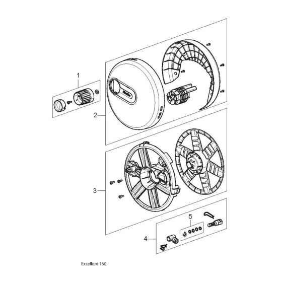 Hose Reel Assembly for Nilfisk