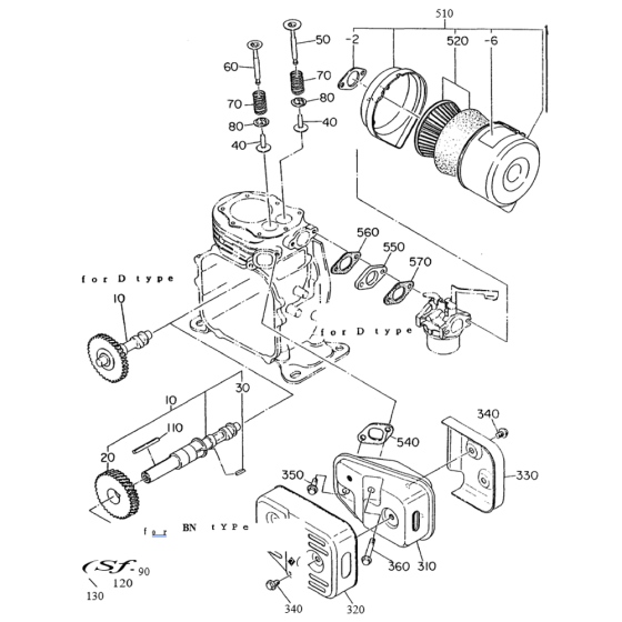 Intake & Exhaust Parts EY08