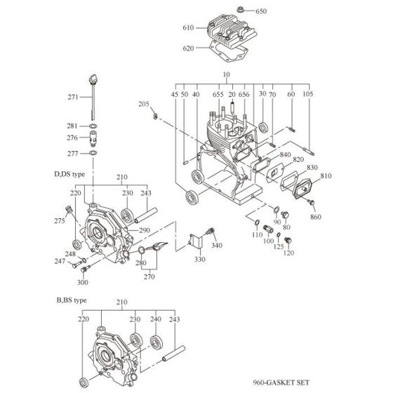 Crankcase Assembly EY35